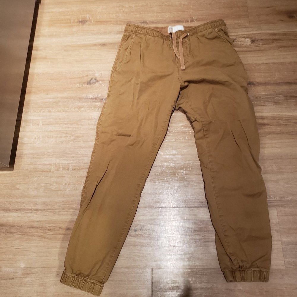 Men's Slim Canvas Joggers with GapFlex